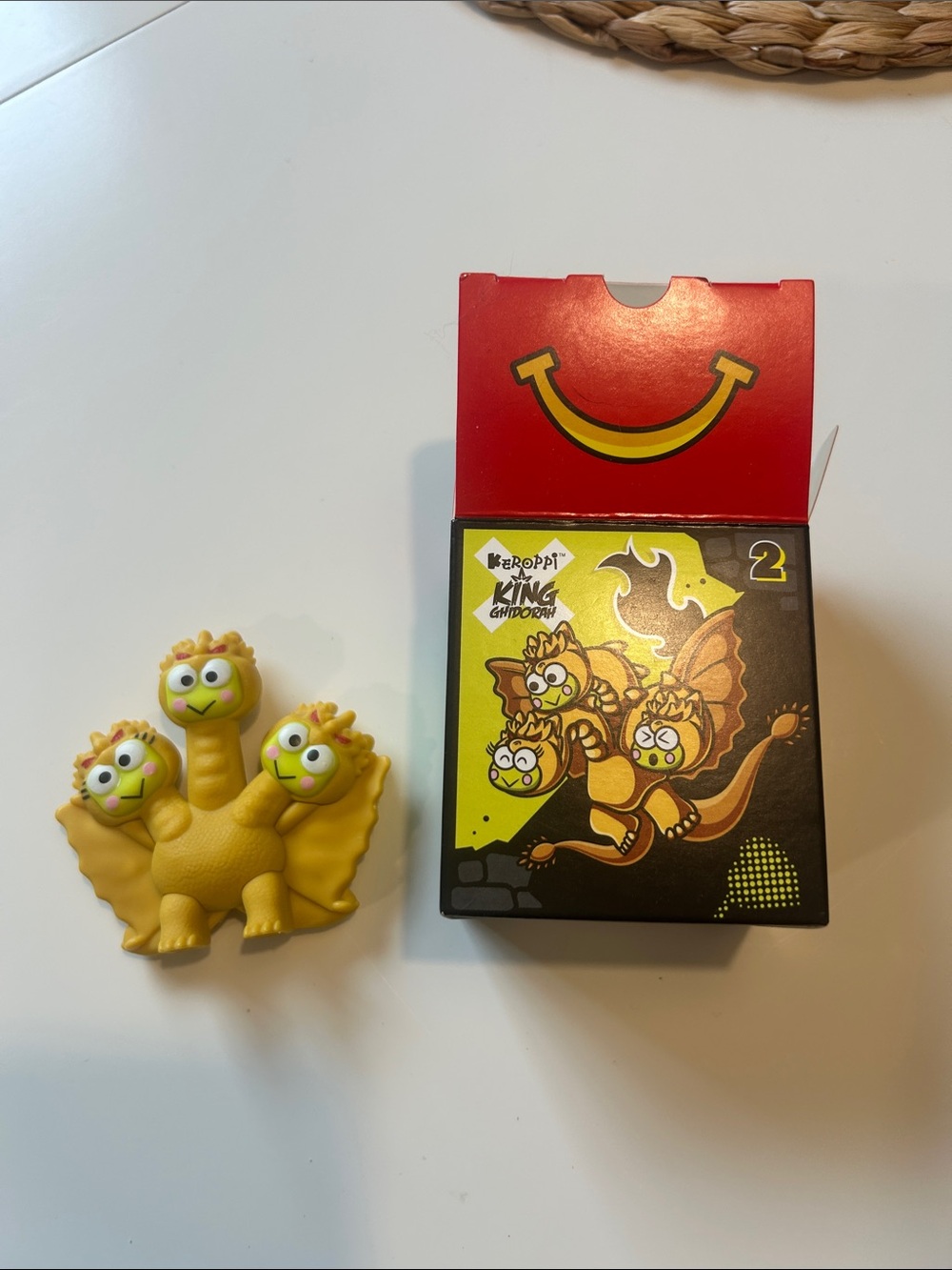 Hello Kitty Yellow Three-Headed Dragon Keroppi Collectible Figure